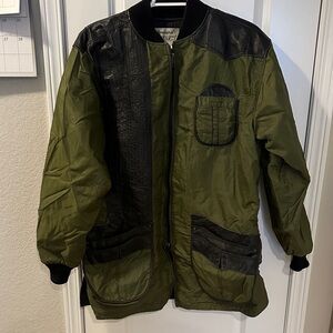 Vintage Remington Olive Green & Black Shooting Jacket Right Hand Men’s 2X